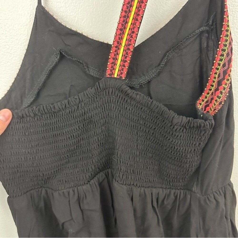 Dina Be For Francesca's Black V-Neck Mini Dress NWT Size Small Vacation Summer - Picture 9 of 16